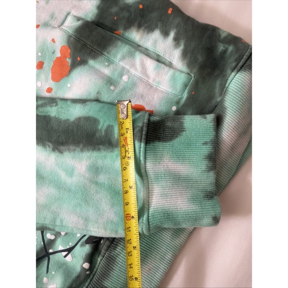 Offbeat Remix Infinite Embroidered Tie Dye Hoodie Men's Medium Concert Hoodie - Picture 10 of 16